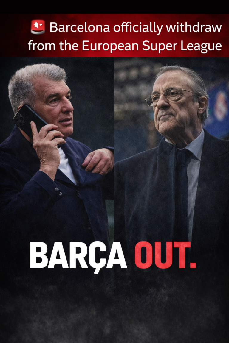 🚨 Barcelona officially withdraw from the European Super League